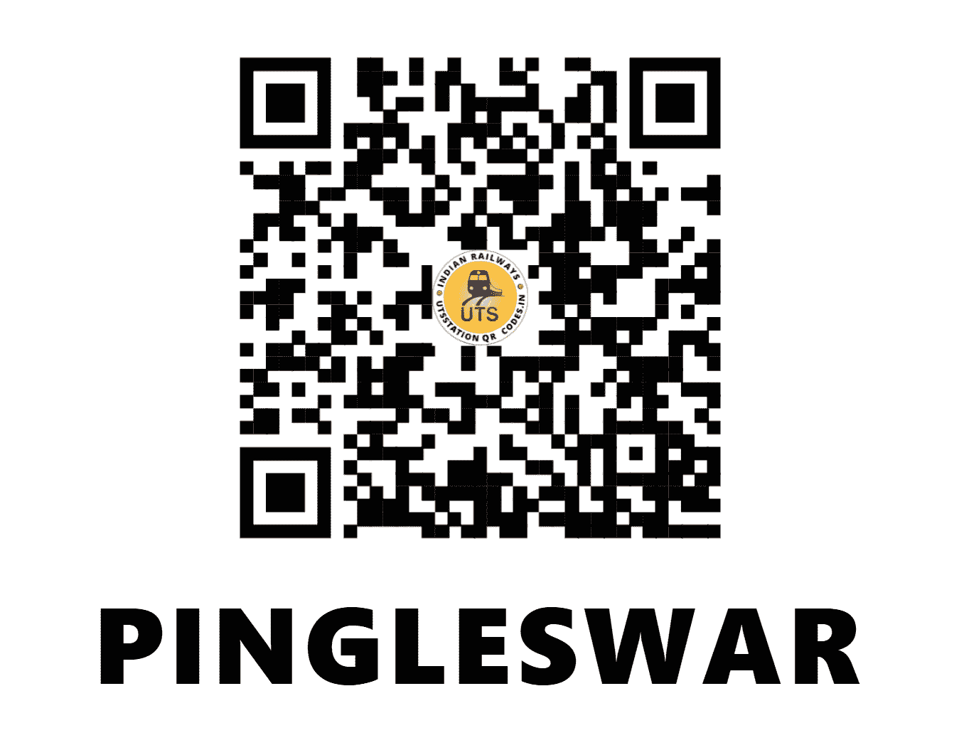 UTS QR Code for PINGLESWAR - PLW - WR (MADHYA PRADESH)